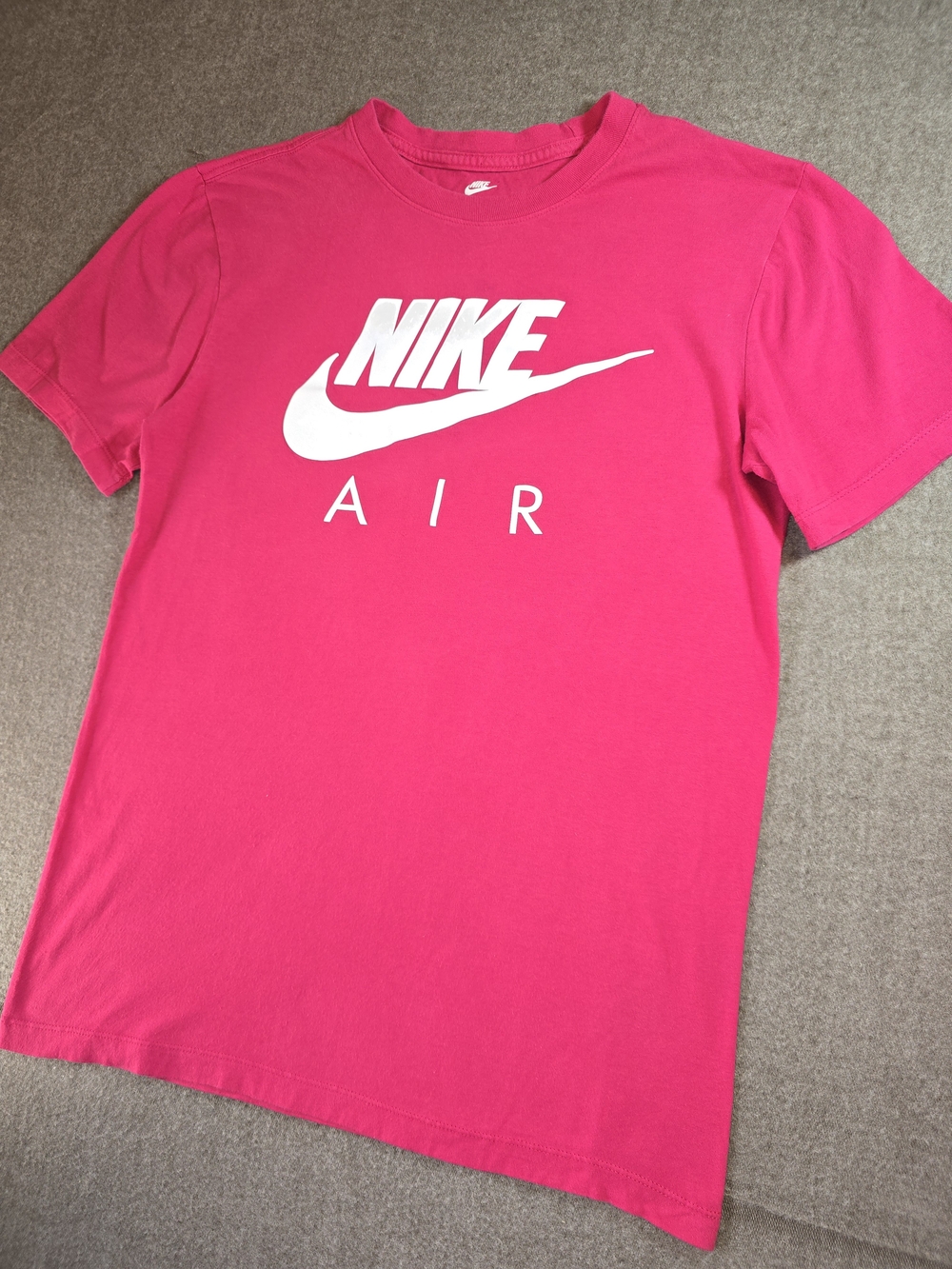 Nike Air Bright Hot Pink Cotton T-Shirt Women's Small